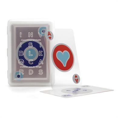 Kikkerland Invisible Playing Cards-Şeffaf Oyun Kartı