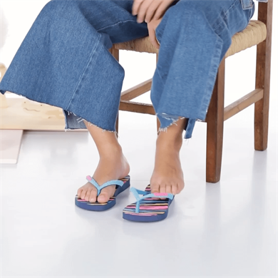 Havaianas Çocuk Terlik Kids Slim Glitter Navy Blue/Turquoise