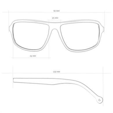 Parafina Güneş Gözlüğü Eco Silicone Geiser Black Orange