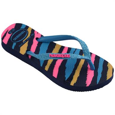 Havaianas Çocuk Terlik Kids Slim Glitter Navy Blue/Turquoise