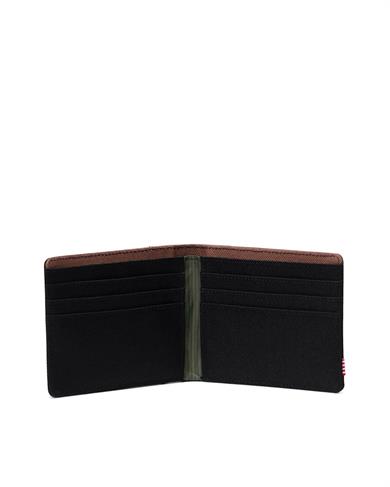 Herschel Cüzdan Roy Wallet Black/Four Leaf Clvr/Sddle Brn