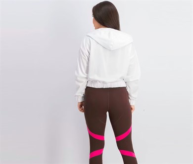 Champion Kapüşonlu Sweatshirt Beyaz