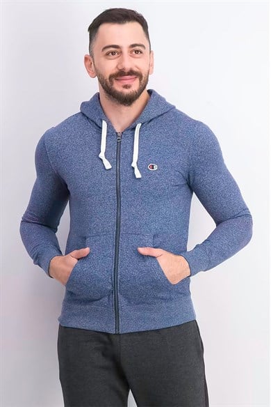 Champion Kapüşonlu Sweatshirt Heritage Mavi