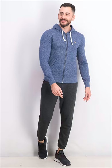 Champion Kapüşonlu Sweatshirt Heritage Mavi