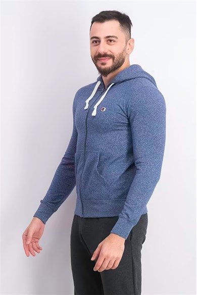 Champion Kapüşonlu Sweatshirt Heritage Mavi