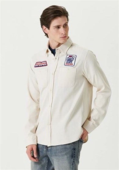 Deus Ex Machina Gömlek Speed Shop Krem 