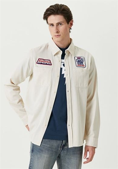 Deus Ex Machina Gömlek Speed Shop Krem 