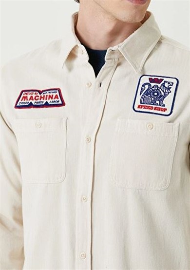Deus Ex Machina Gömlek Speed Shop Krem 