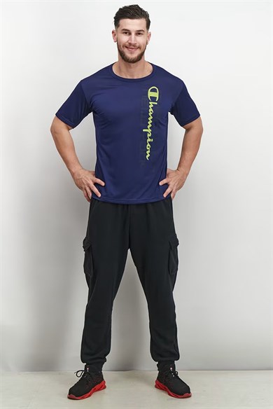 Champion Tshirt Athletic Fit Lacivert