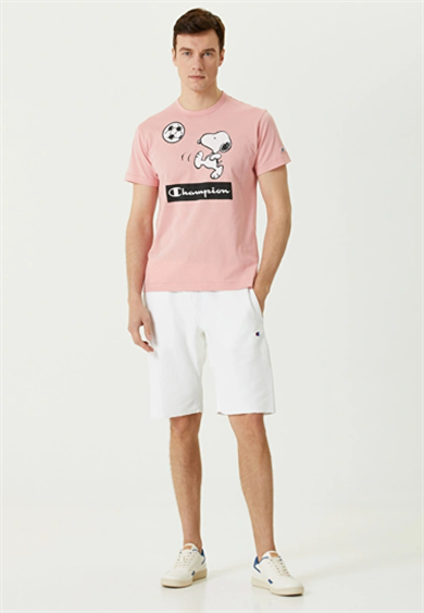 Champion Tshirt x Peanuts Açık Pembe
