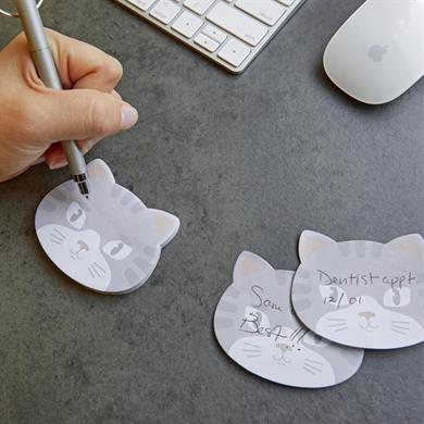 Kikkerland Kitty Cat Sticky Notes-Yapışkanlı Not Kağıdı Kedi