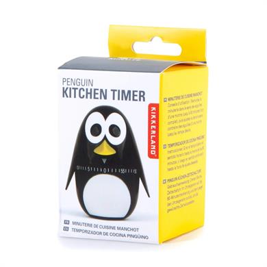 Kikkerland Penguin Kitchen Timer-Mutfak Zamanlayıcı Penguen