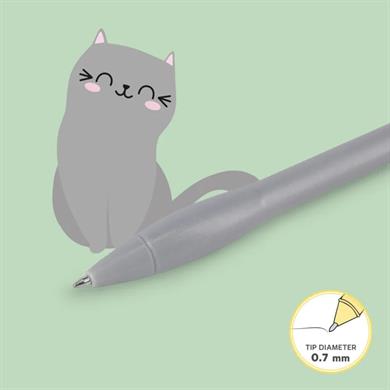 Legami Işıklı Tükenmez Kalem Kedi