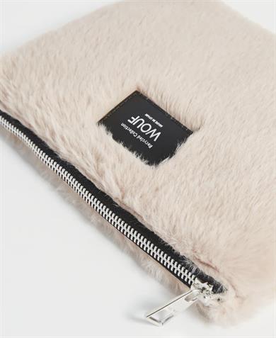 Wouf Clutch, El Çantası Pouch Faux Fur Nevada