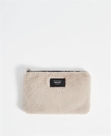 Wouf Clutch, El Çantası Pouch Faux Fur Nevada