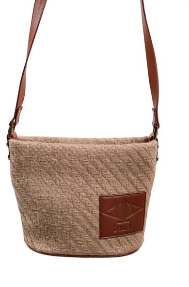Dellel Hasır Omuz Çantası MSG Kahverengi