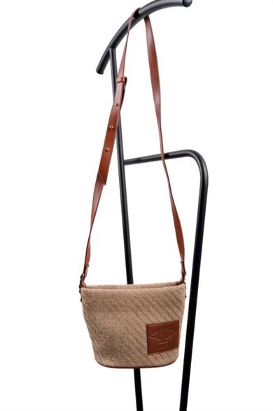 Dellel Hasır Omuz Çantası MSG Kahverengi