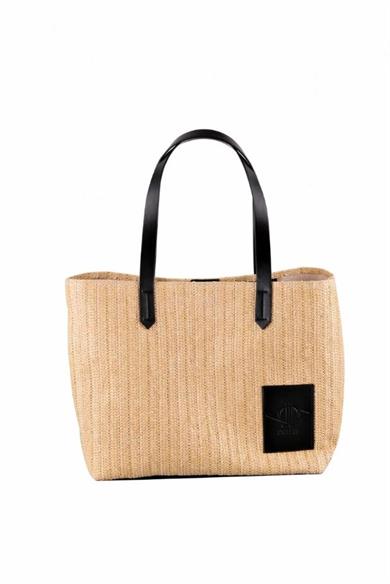 Dellel Hasır Omuz Çantası Wicky Siyah