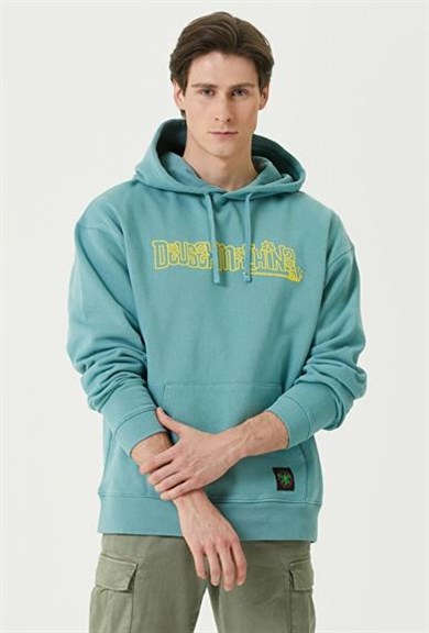Deus Ex Machina Kapüşonlu Sweatshirt Half Speed Mint Yeşili