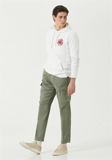 Deus Ex Machina Kapüşonlu Sweatshirt Marine Beyaz