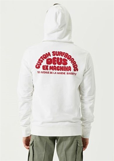Deus Ex Machina Kapüşonlu Sweatshirt Marine Beyaz