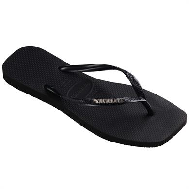 Havaianas Parmakarası Terlik Square Logo Metallic Black/Silver