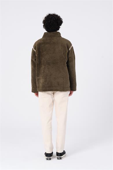 Cucaracha Peluş Sweatshirs Rose & Cross K.Haki