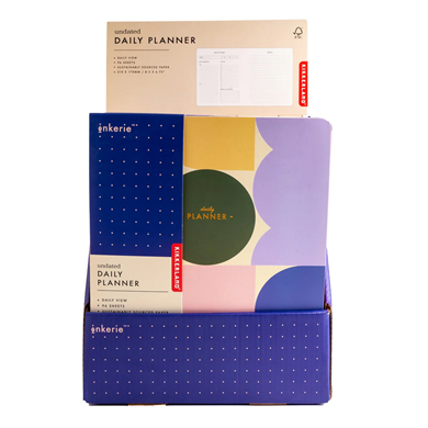 Kikkerland Inkerie Undated Daily Planner-Tarihsiz Günlük Planlayıcı