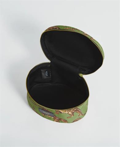 Wouf Makyaj Çantası Vanity Bag Daily Olive Leopard