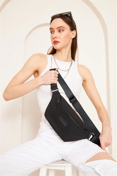 Pupba Bel Çantası Mojo X Deri Siyah