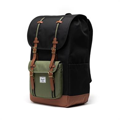 Herschel Sırt Çantası Little America Black/Four Leaf Clvr/Sddle Brn