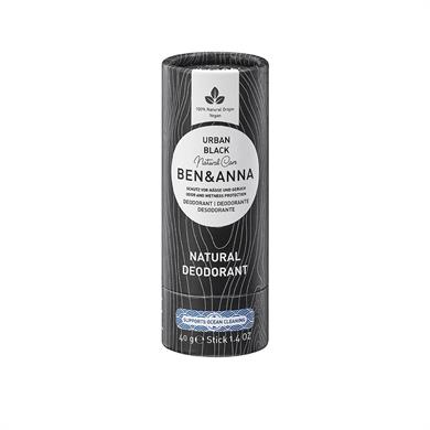 Ben&Anna Natural Deodorant Papertube Urban Black 40 gr.