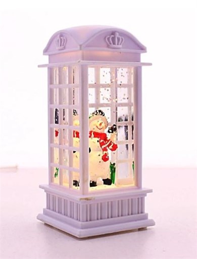 Fener Kardan Adam Yılbaşı Dekoru Beyaz