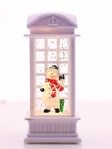 Fener Kardan Adam Yılbaşı Dekoru Beyaz