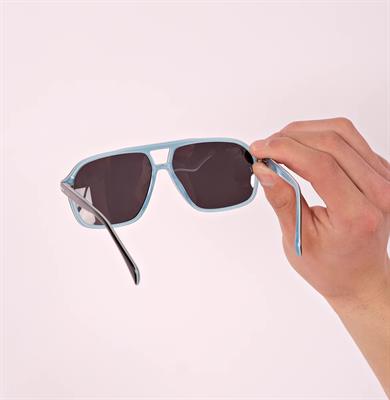 Freesbee Güneş Gözlüğü Napa Stripe Grey Milk