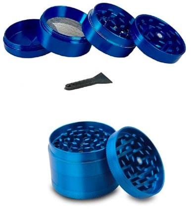 Hipster Deer Grinder Metal Tütün Ayıklayıcı Mavi 40 mm.