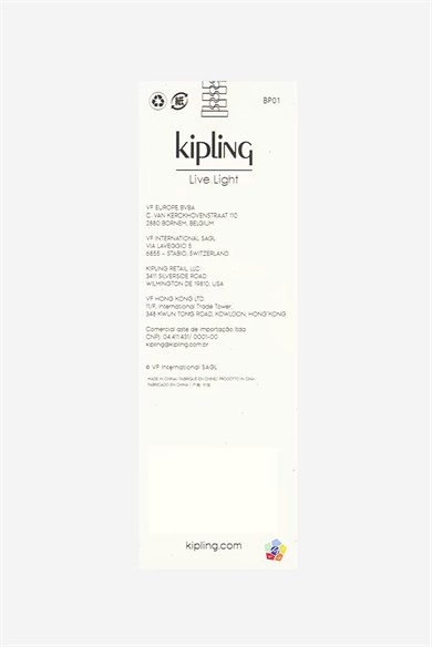 Kipling Fermuar Süsü Reflective 3lü Set Gümüş / Pembe