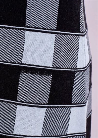 Knitss Triko Mini Etek Dama Desenli