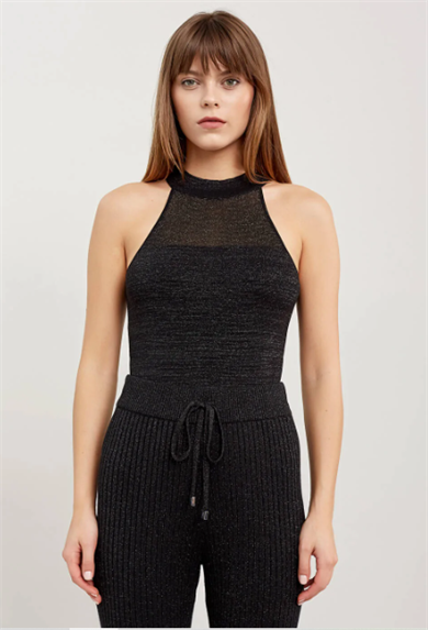 Knitss Bodysuit Jeremy Siyah