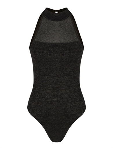 Knitss Bodysuit Jeremy Siyah