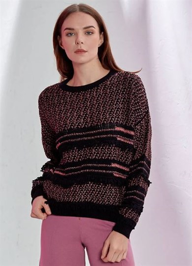 Knitss Triko Kazak Püskül Detaylı