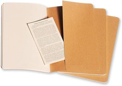 Moleskine Defter Cahiers 13 x 21 cm. Kraft Çizgili