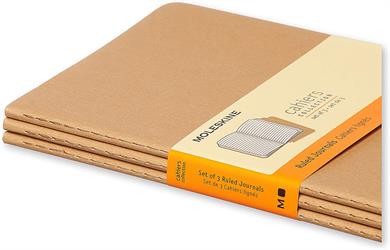 Moleskine Defter Cahiers 13 x 21 cm. Kraft Çizgili