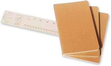 Moleskine Defter Cahiers 13 x 21 cm. Kraft Çizgili
