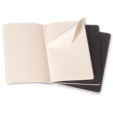 Moleskine Defter Cahiers 13 x 21 cm. Siyah Çizgili