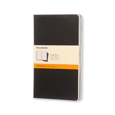 Moleskine Defter Cahiers 13 x 21 cm. Siyah Çizgili