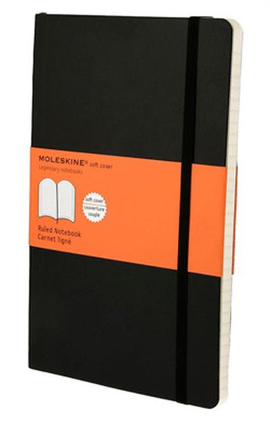 Moleskine Defter Klasik Yumuşak Kapak 13 x 21 cm. Siyah Çizgili