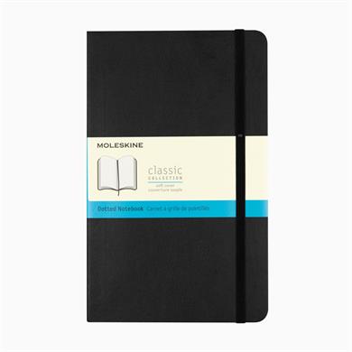 Moleskine Defter Klasik Yumuşak Kapak 13 x 21 cm. Siyah Noktalı