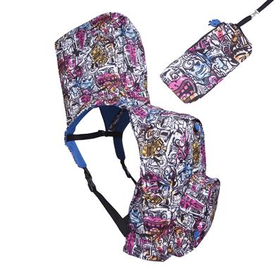 Morikukko B.T.S. Grafıtı Çıkarılabilir Kapüşonlu Sırt Çantası