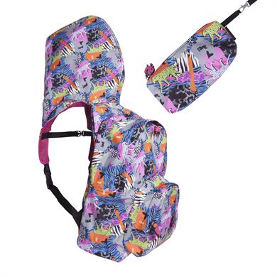 Morikukko B.T.S. Heard And Zebra Çıkarılabilir Kapüşonlu Sırt Çantası